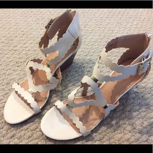 NWOT white sandals